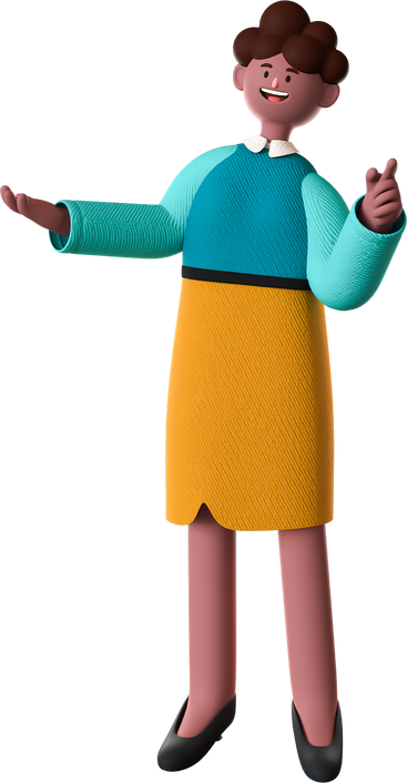 Simple Friend 3D Female Teacher Without Object 03